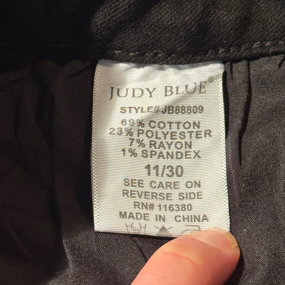 Judy Blue Black Rhinestone Slim Fit Jeans Size 11/30‎ Glam Sparkle Denim - Picture 9 of 14